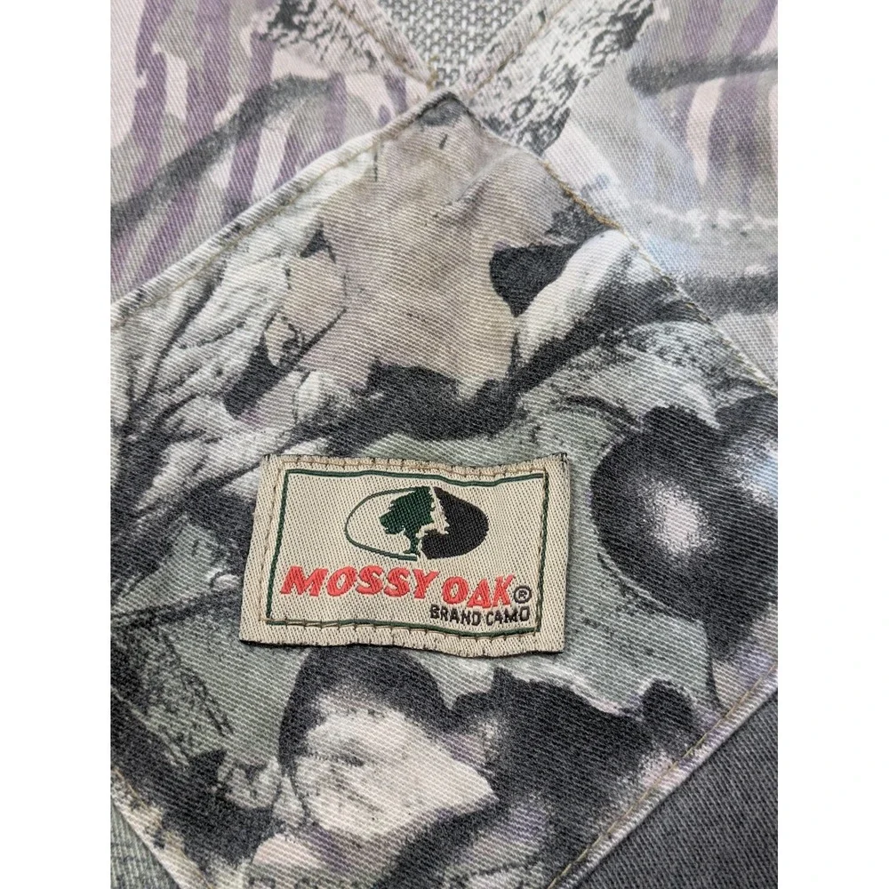 Mossy Oak Bib Overalls Mens 3XL Camo Cargo Hunting Shortalls 11 Inseam USA